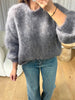 PULL MOHAIR GRIS