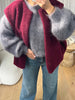 PULL MOHAIR GRIS