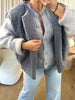 GILET BOUCLÉ GRIS