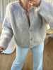 GILET MOHAIR GRIS