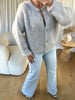 GILET MOHAIR GRIS