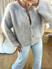 GILET MOHAIR GRIS