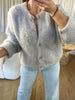 GILET MOHAIR GRIS