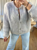 GILET MOHAIR GRIS