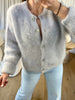 GILET MOHAIR GRIS