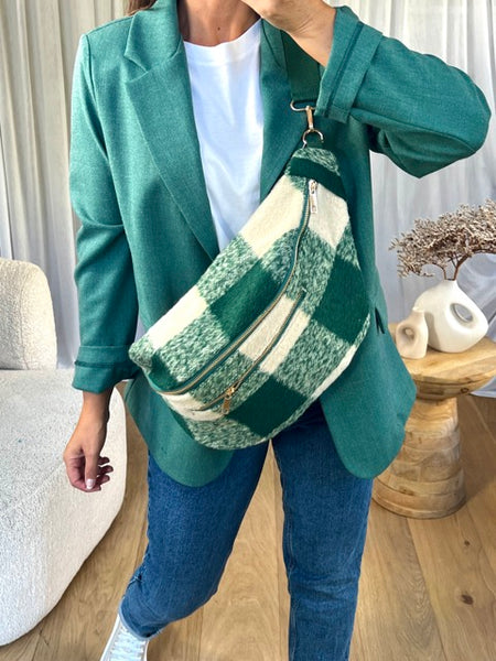 SAC BABANE CARREAUX VERT