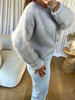 GILET MOHAIR GRIS