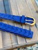 CEINTURE TRESSE BLEU