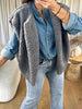 GILET BOUCLÉ GRIS