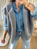 GILET BOUCLÉ GRIS