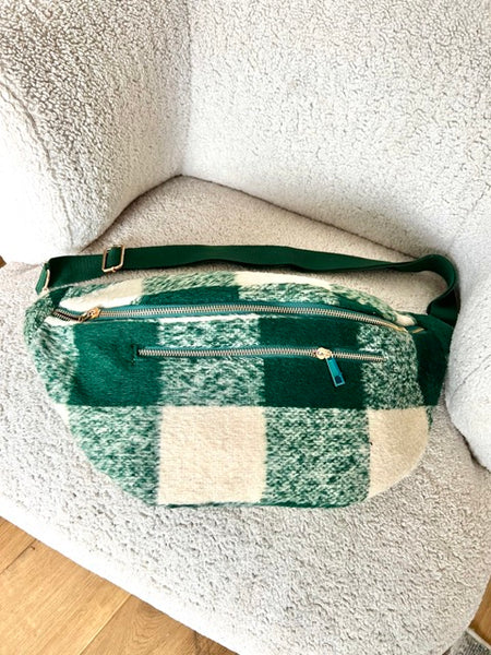 SAC BABANE CARREAUX VERT