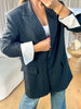 BLAZER CHEMISE RAYÉ MARINE