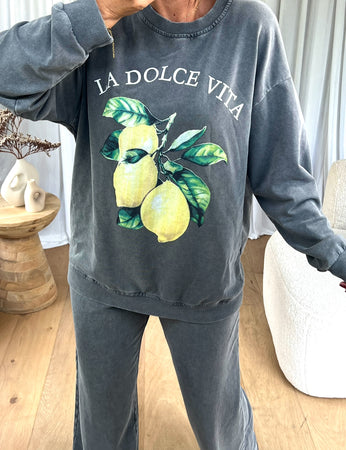 SWEAT DÉLAVE DOLCE VITA