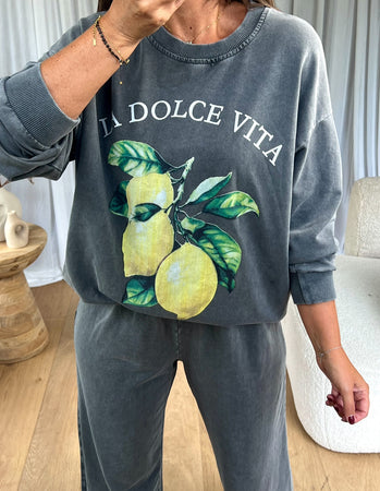 SWEAT DÉLAVE DOLCE VITA