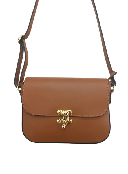 SAC SOLINE CUIR CAMEL