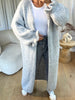 GILET LONG COSY GRIS