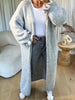 GILET LONG COSY GRIS