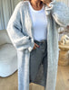 GILET LONG COSY GRIS