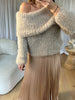 PULL BARDOT TAUPE