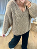 PULL COSY CAPUCHE TAUPE