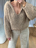 PULL COSY CAPUCHE TAUPE