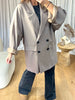 BLAZER OVERSIZE TAUPE