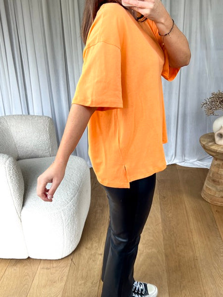 T-SHIRT UNI ORANGE