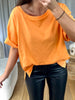 T-SHIRT UNI ORANGE