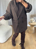 BLAZER OVERSIZE CHOCO