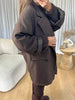 BLAZER OVERSIZE CHOCO