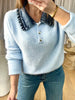 PULL COL DENIM