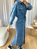 ROBE EN DENIM GRUSS BLEU