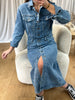 ROBE EN DENIM GRUSS BLEU